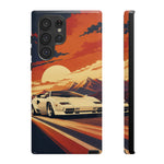 Retro Sunset Countach phone case | Sports car tough cover