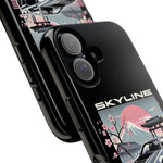 R34 Skyline GT-R Sakura Mountain JDM Tough Phone Case Gift