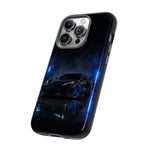 Neon Blue Sports Car C8 Phone Case | Tough Cases