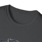 Blue 1963 Galaxie Convertible Illustration T-Shirt | Classic Car Art Tee
