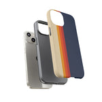 Retro Rainbow Stripe Phone Case | Tough Phone Case