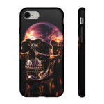 Chrome Skull Sunset Reflection Phone Case Tough Cover Gift