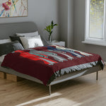 1957 Bel Air Five Color Side Profile Microfiber Throw Blanket Classic Car Gift