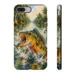 Peacock Bass Fishing Phone Case Angler Tough Cover Gift Art