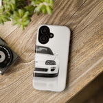 White MK4 Supra Phone Case, Retro 90s JDM Tough Cover for Car Enthusiasts