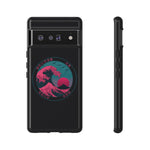 Great Dream Wave Circular Badge Vaporwave Phone Case – Japanese Aesthetic