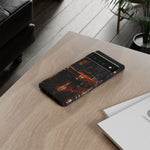Challenger RT Phone Case, Rainy City Night Muscle Car Tough Cover