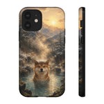 Shiba Inu Forest Hot Spring phone case | Tough Cases