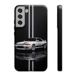 R32 Skyline Phone Case, White 91 JDM Sports Car Stripe Studio Cover
