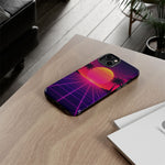 Classic Grid Sunset Vaporwave Art Tough Phone Case