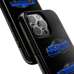Blue 180SX JDM Sports Car Phone Case Tough Multi View