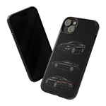 Black 300ZX Sports Car Tough Phone Case - Multi View