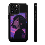 Melancholy Anime Girl Phone Case Vaporwave Tough Case
