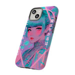 Neon Cyber Geisha phone case | Tough Case
