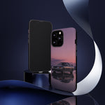 Sunset Skyline GT-R R32 phone case | car reflection, purple dusk