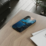 Cobia Reef Phone Case, Shaft of Light Ocean Fishing Tough Cover