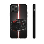 Camaro ZL1 Phone Case, Black Red Racing Stripe Studio Cover, Gift
