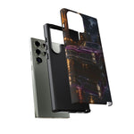 67 GTO Phone Case Purple, Rainy City Night Muscle Car Tough Cover