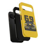 1969 Camaro Z28 Yellow Front View Muscle Car Tough Phone Case