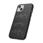 Black GNX Phone Case, Three-View Muscle Car Vector Tough Cover