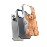 Miniature Poodle Whimsical Watercolor Art Tough Phone Case