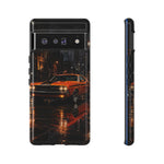 Challenger RT Phone Case, Rainy City Night Muscle Car Tough Cover