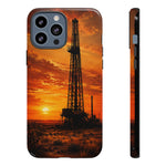 Texas Oil Rig Sunset phone case | Tough Cases