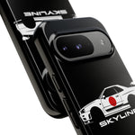 R34 Skyline Japanese Flag Race Car Phone Case | JDM GT-R Tough Cover