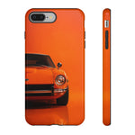 Orange 240Z Phone Case, Classic 70s JDM Sports Car Cover