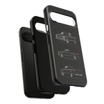 Black Silverado Classic Pickup Tough Phone Case for Chevy Truck Fans