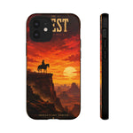Western Sunset Cowboy Phone Case | Rugged Protective Cover