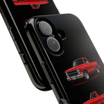 Chevy Square Body Truck Phone Case Red, Three-View Vector Cover