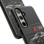 Black C5 Phone Case American Sports Car Tough Cover Gift