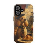 Poodle in Beret Phone Case | Vintage Paris Café Illustration