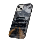 70 El Camino SS Phone Case, Black Classic Car Foggy Mountain Cover