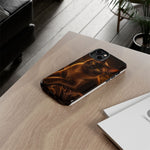 Burmese Golden Sable Portrait Art Tough Phone Case