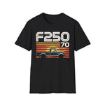 1970 F250 Retro Sunset Truck T-Shirt Classic Pickup Graphic Tee