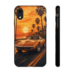 Orange Corvette C3 Stingray Sunset Palms Phone Case