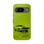 Green Cuda Muscle Car phone case for Gear Heads