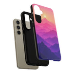 Pastel Mountain Haze Vaporwave Art Tough Phone Case