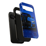 Blue Mustang Art Phone Case, GT500 American Muscle Car Tough Cover for Men