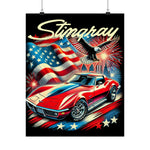 American Stingray Corvette Poster Classic C3 USA Muscle Car