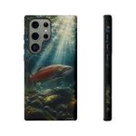 Salmon River Fishing Phone Case, Sunlit Current Cover