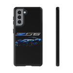 Blue C7 Z06 Sports Car Tough Phone Case Track Style Cover Gift