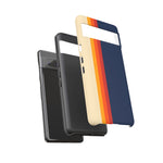 Retro Rainbow Stripe Phone Case | Tough Phone Case