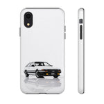 White AE86 Phone Case, JDM Drift Icon Tough Cover