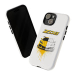 Z06 Corvette Phone Case, Yellow Sketch Reveal Chrome Cover