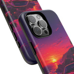 FD RX-7 Retro Sunset Sports Car Tough Case | Neon Vaporwave Beach Drive