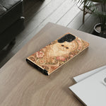 Persian Cat Floral Art Nouveau Tough Phone Case
