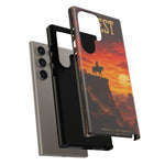 Western Sunset Cowboy Phone Case | Rugged Protective Cover